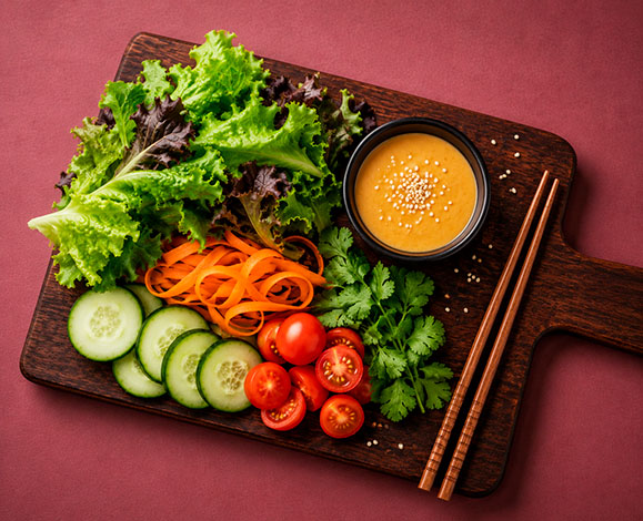 Fresh salad ingredients