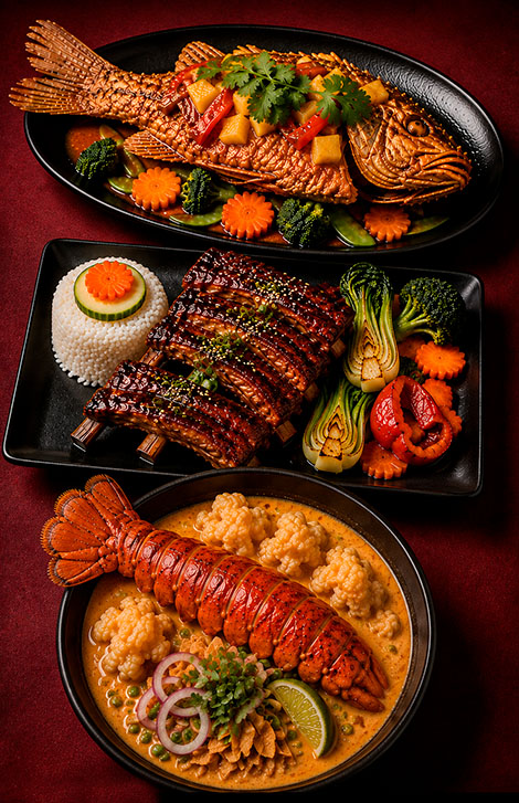 A1A Asian Kitchen specialty dishes